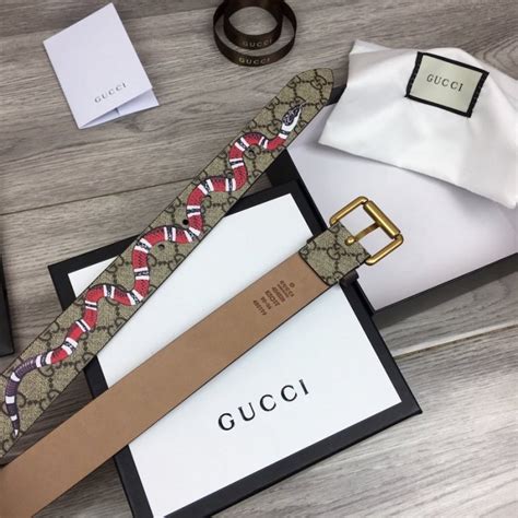 fake gucci kingsnake belt|authentic gucci belts for cheap.